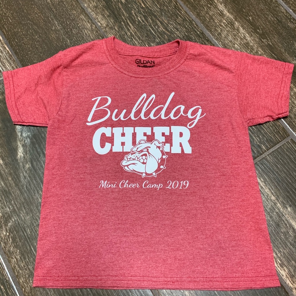 Navarro bulldog cheer shirt.